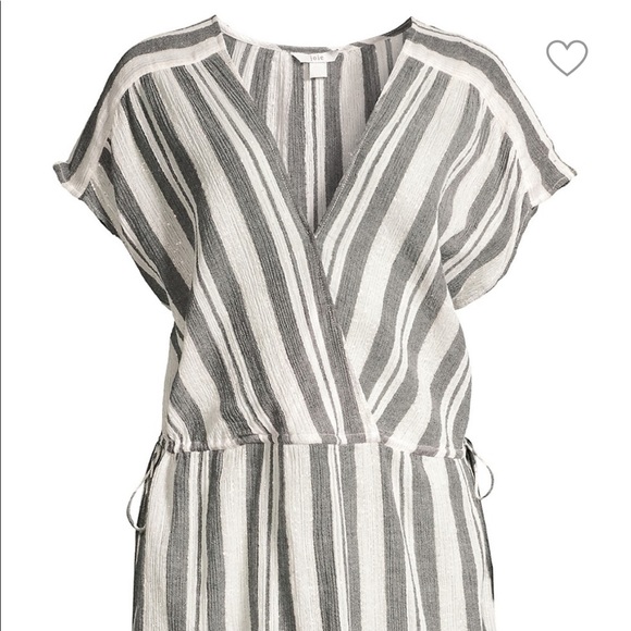 NEW • Joie • Merce Mini Dress Striped White Gray M - Picture 3 of 8